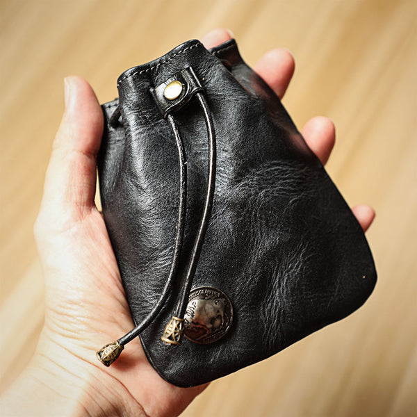 Retro Leather Storage Car Key Bag Coin Purse – retrosea