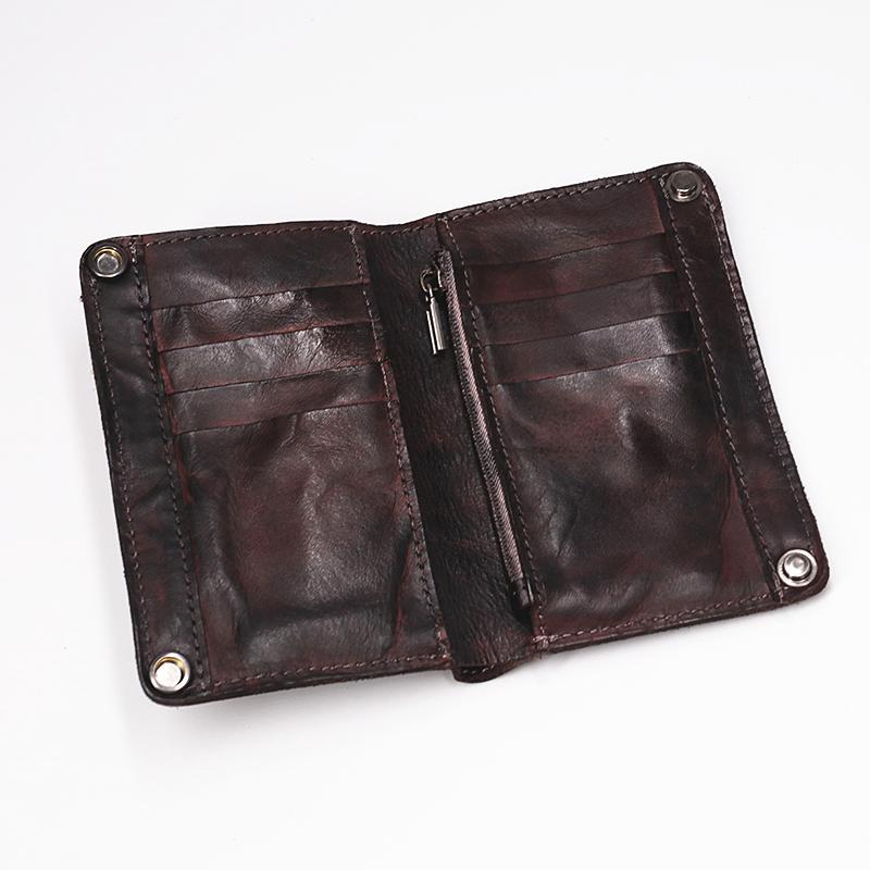 Vintage Handmade Leather Wallet Multi-card Slots Wallet