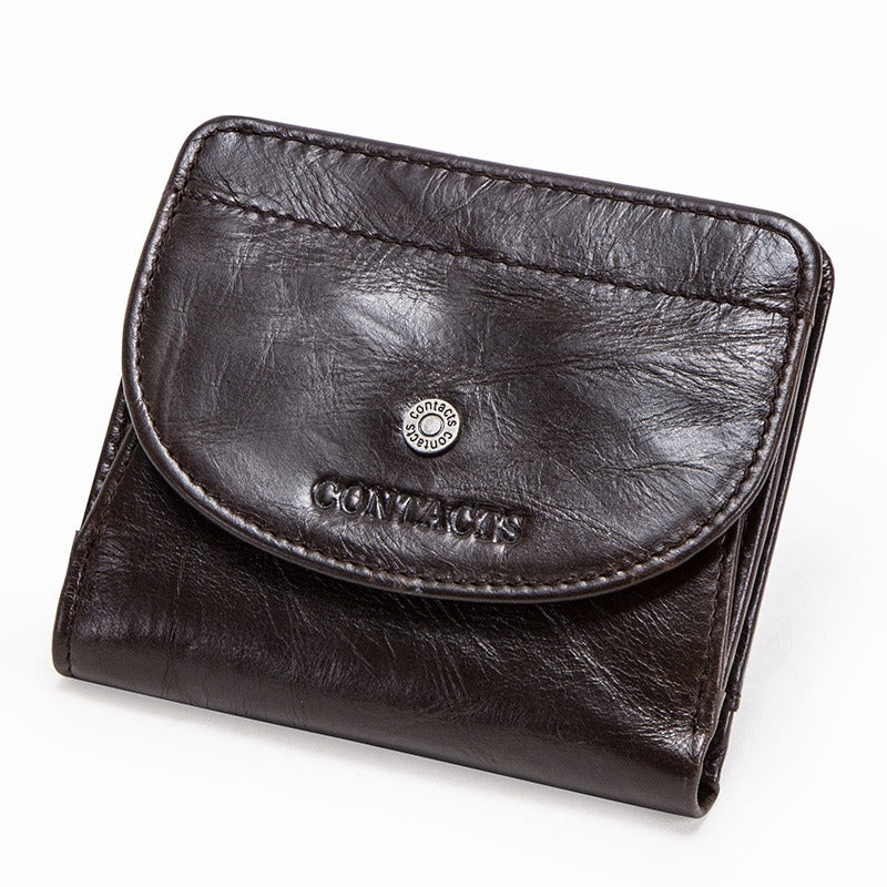 Handmade Fashion cowhide Cards Holder Coin Wallet