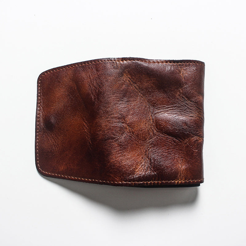 Vintage Leather Handmade Card Wallet
