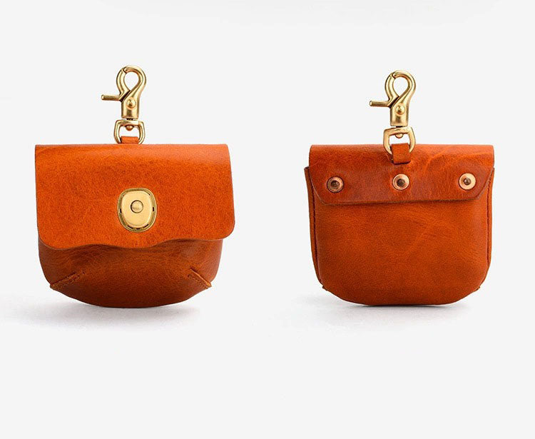 Retro Handmade Leather Portable Buckle Bag