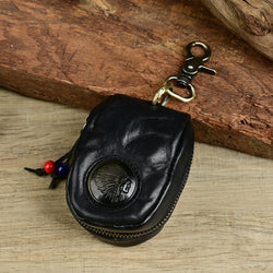 Retro Handmade Leather Coin Bag Storage Bag