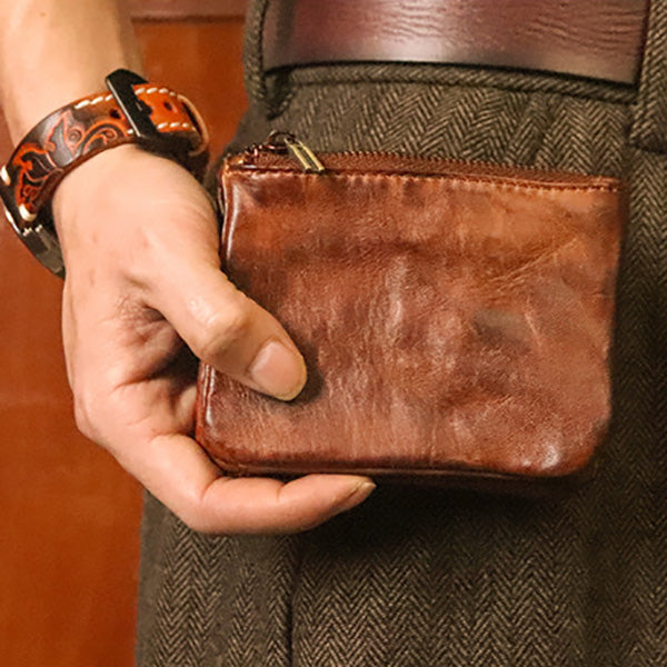 Retro Leather Handmade Short Wallets