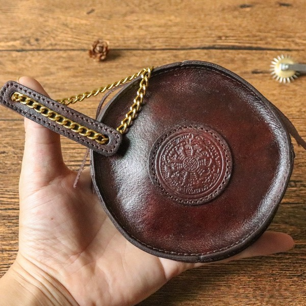 Retro Leather Handmade Storage Bag