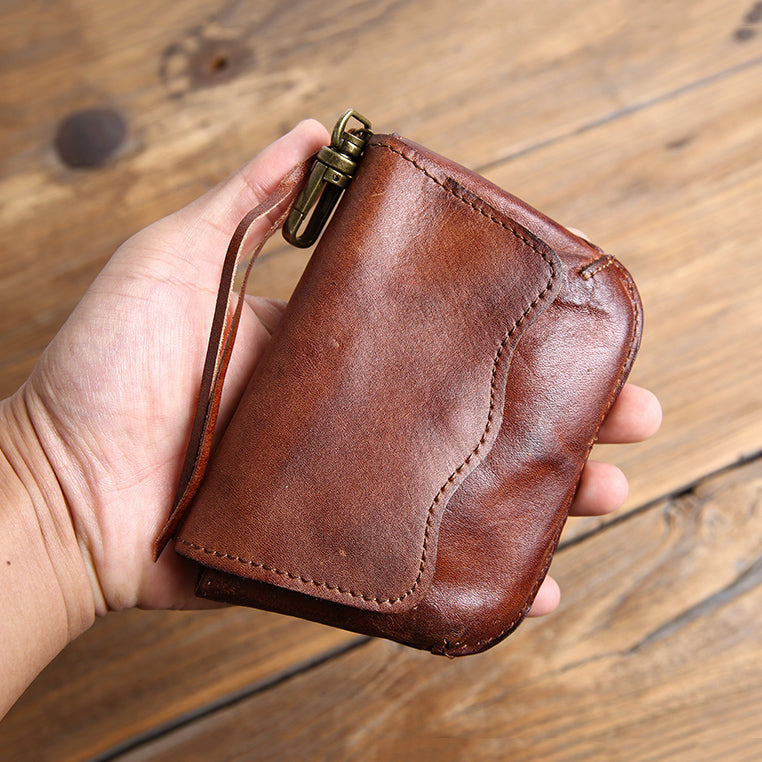 Retro Leather Handmade Card Wallets