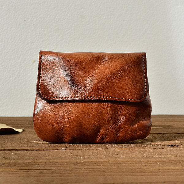 Handmade Leather Vintage Card Holder Wallet