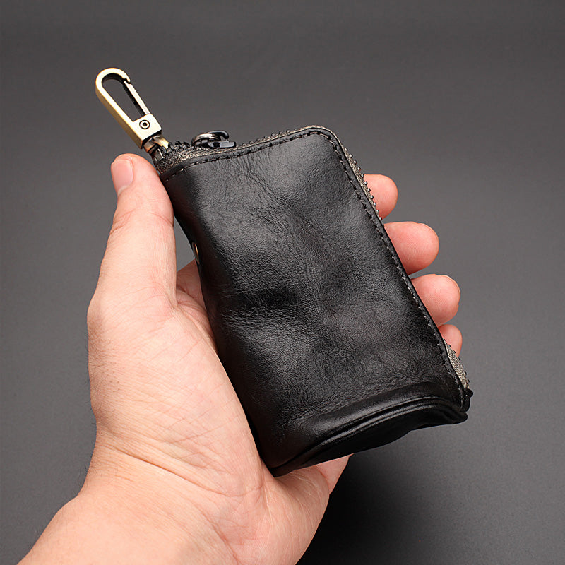 Retro Handmade Leather Key Bags Waist Bags
