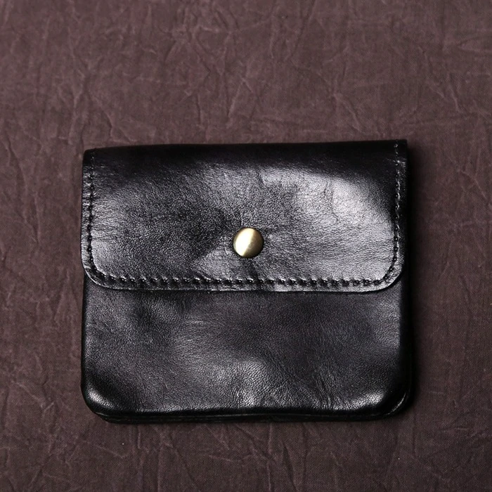 Vintage Leather Cards Holder Coin Wallet