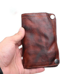 Vintage Handmade Leather Wallet Multi-card Slots Wallet