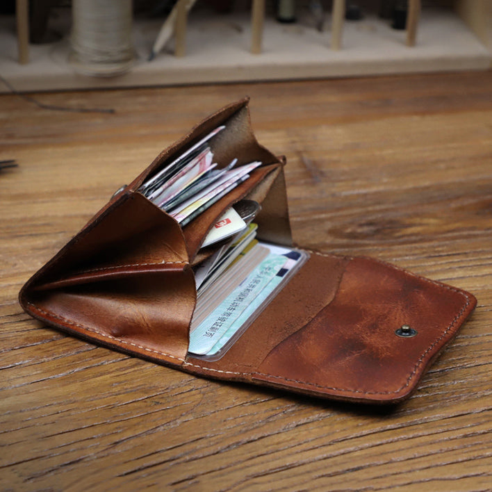 Retro Handmade Mens Leather Key Purse Black Car Key Wallet Card Wallet –  imessengerbags
