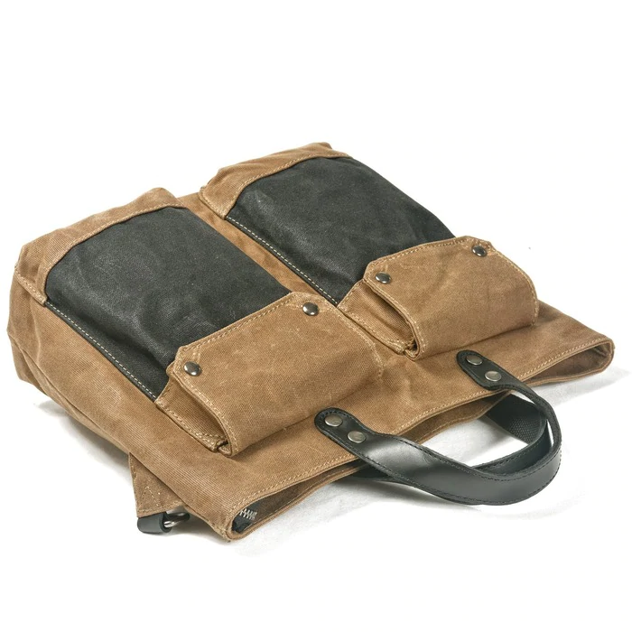 Retro Canvas 2way Specification Helmet Bag Multi-pockets Bags