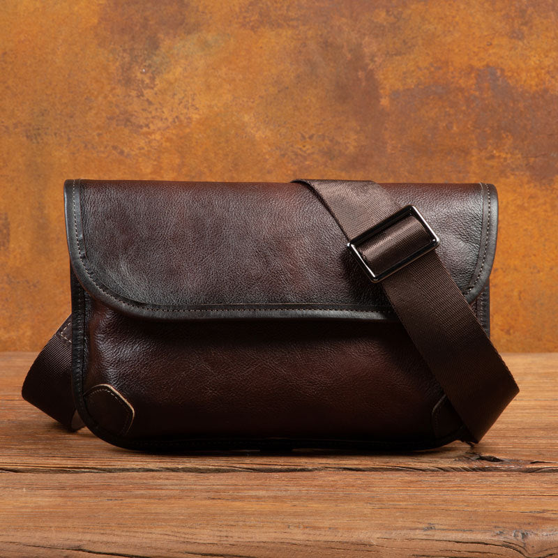 Handmade Leather Crossbody Handbag