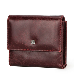 ANTI-THEFT GENUINE LEATHER CARDS HOLDER COIN WALLET