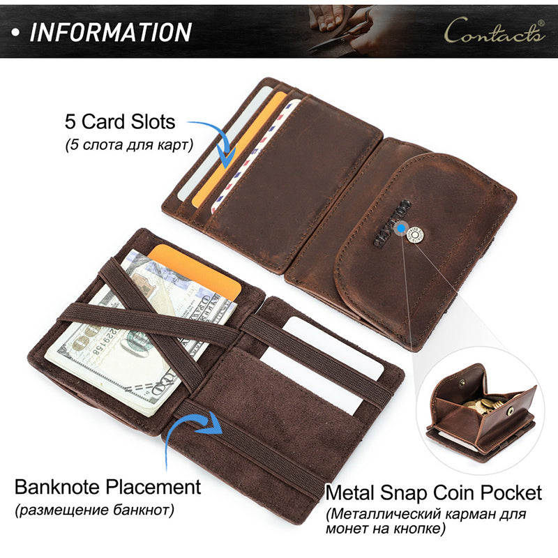 Retro RFID Anti-theft Card Wallets