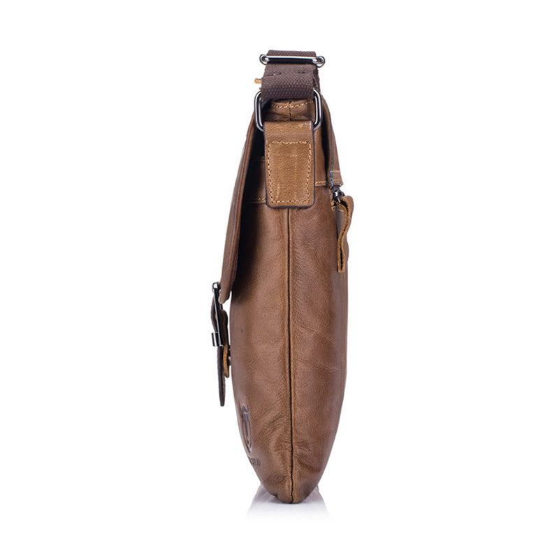 Retro Leather Casual Business Crossbody Bag