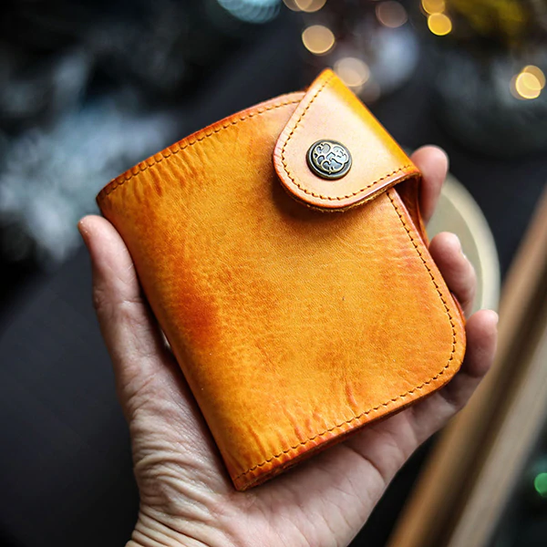 Leather Card Holder Short Wallets